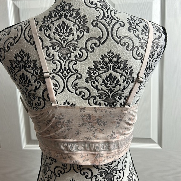 Lucky Brand 2 Wirefree Padded Floral Gray LVD00159 NEW - Picture 3 of 11